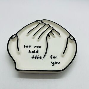 Carissa Potter Chronicle Books Hand-Shaped White Ceramic Art Piece